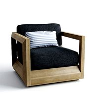 Paloma Teak Swivel Lounge Chair