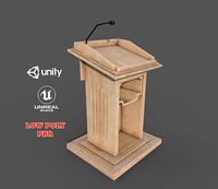 Wooden Podium PBR