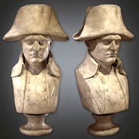 ATT - Ceramic Man Bust Antiques -  PBR Game Ready