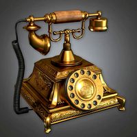 ATT - Old Stationary Phone Antiques - PBR Game Ready