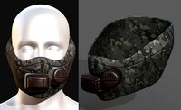 Gas mask respirator scifi futuristic