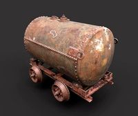 Rusty Oil Tank Railcar