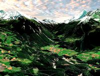 Mountain landscape Liechtenstein