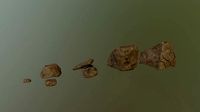 Desert rock Low-poly 3D model