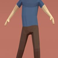 Low poly human character / basemesh