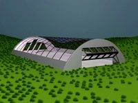 Arch Glass Greenhouse