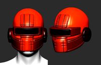 helmet high poly sculpt 3d printable ver 7 3D model