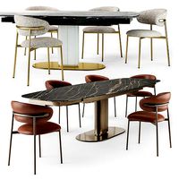 Calligaris Cameo table Oleandro chair set