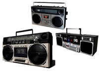 Retro Boom Box Ghetto Blaster Pack