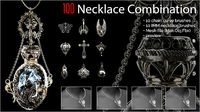 100 necklace combination brush