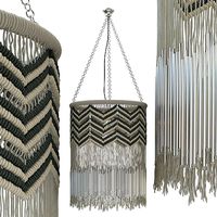 Macrame Lampshade Pendant