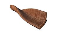 parametric wooden bench