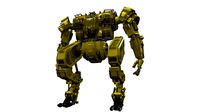 Battle mech robot piston 3Y
