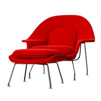 Womb Chair with Ottoman by Eero Saarinen