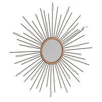 Starburst Mirrored Wall Sculpture Gold