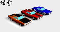 LowPoly Muscle Car Pack