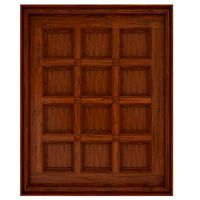 Classic wooden ceiling with caissons 01
