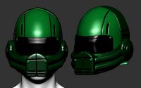 helmet high poly sculpt 3d printable