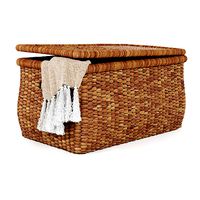 Beachcomber Handwoven Seagrass Lidded Basket