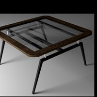 Little table with glass