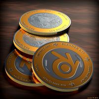 Gold Silver Coin (Blendswap/Illuminati theme)