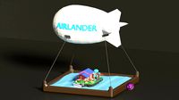 Airlander balloon airship with flying guest house