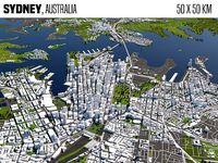 Sydney Australia 50x50km