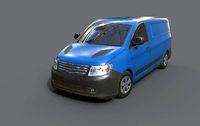 Generic Minivan Blue