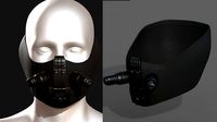 Gas mask respirator scifi futuristic