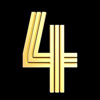 Metal line countdown anniversary number 4