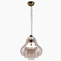Large Carlo Nason Three Shade Glass Pendant Lamp
