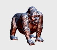 3D SCAN - Rubber Gorilla Toy