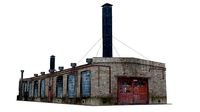 Old boiler house building
