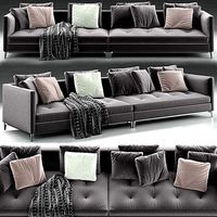 Minotti Andersen Slim 103 Quilt Sofa