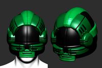 helmet high poly sculpt 3d printable