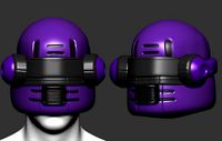 helmet high poly sculpt 3d printable