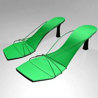 Strappy Spool-Heel Sandals 01