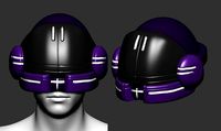 helmet high poly sculpt 3d printable