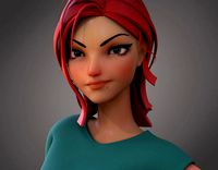 Violet Ver 3 Cartoon Girl