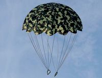 Military parachute 3D model