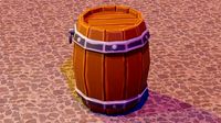 Handmade wooden barrel