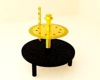 Spherometer 3D model no texture but detailed