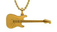 Gold Leaf Stratocaster 2 versions | 3D