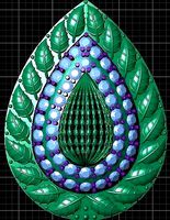Leaf Assortment Locket | 3D