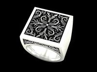 Paterns Secret Compartment ring | 3D