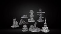 Biomass Environment Tabletop Games Scatter Terrain | 3D