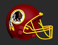 Washington Redskins NFL Football Helmet | 3D