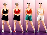 Anita 11361 - 4 Texturevariations - Sporty Asian Woman