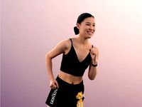 Anita 11360 - Sporty Asian Girl Jogging Fitness