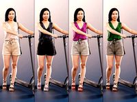 Anita 11312 - 4 Texturevariations - Asian Woman On Scooter